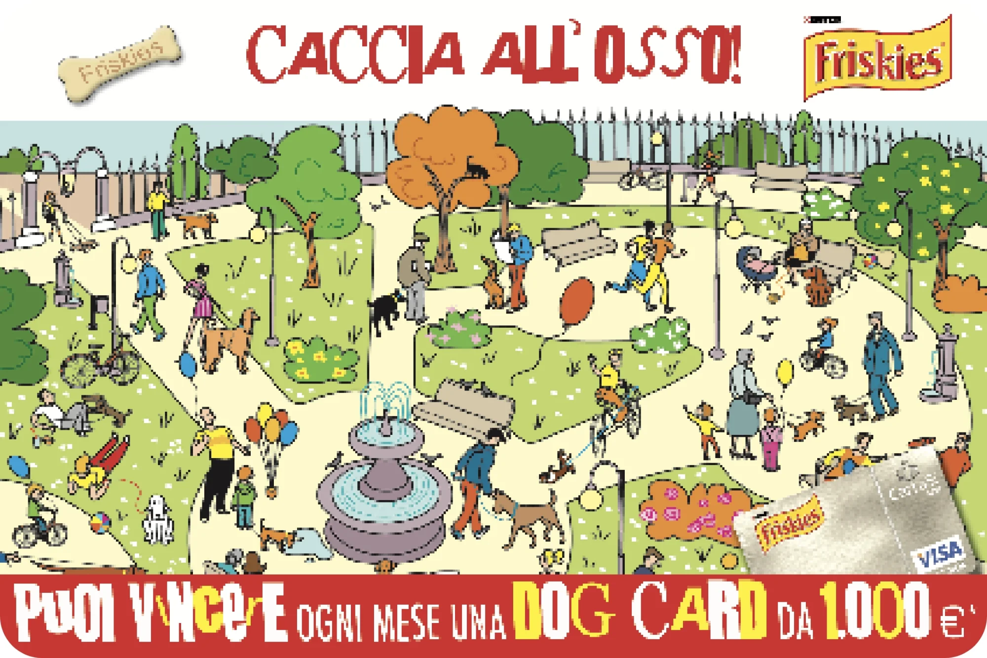 banner evento friskies caccia all'osso