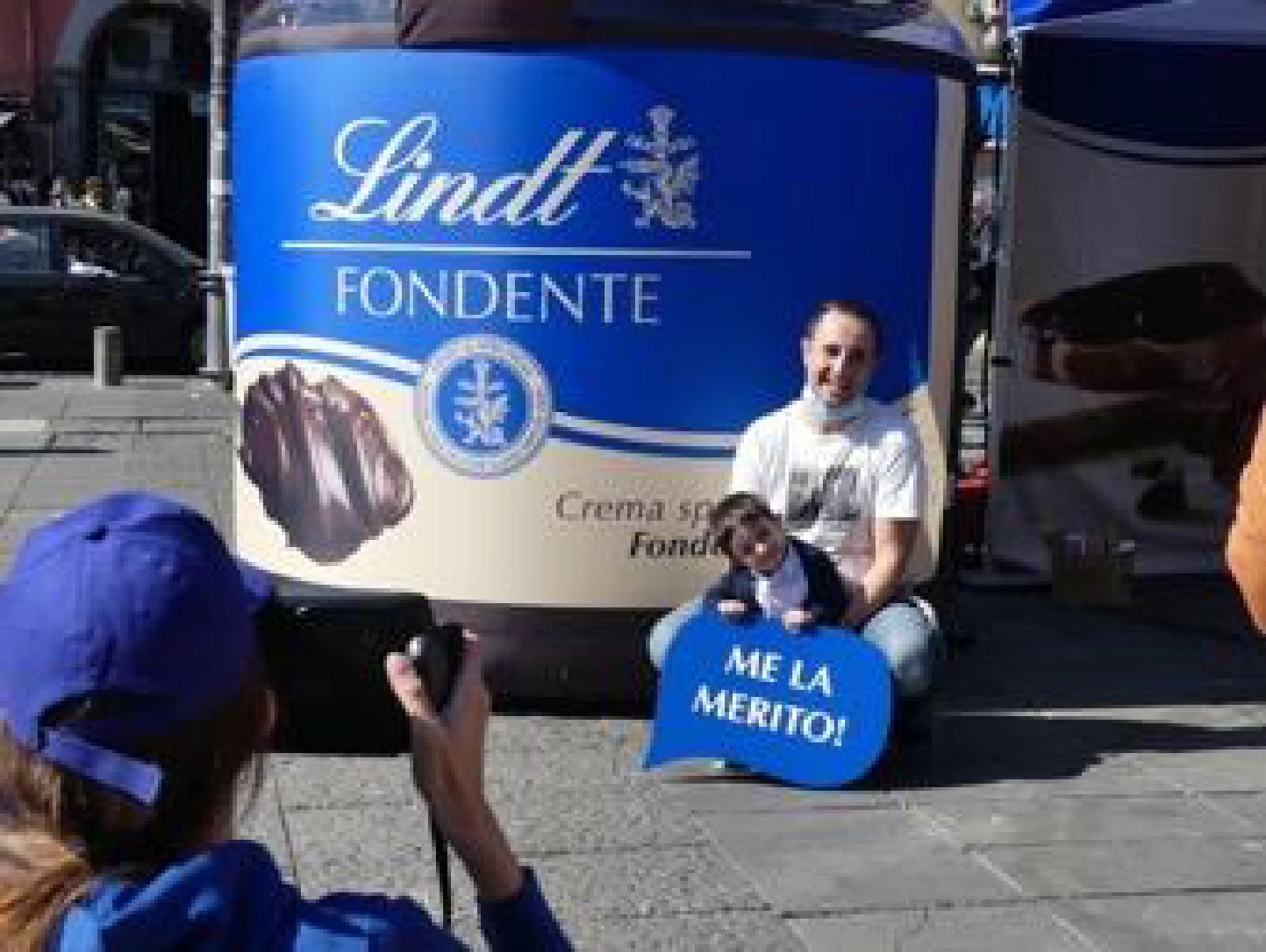 evento lindt crema al cioccolato fondente "me la merito"