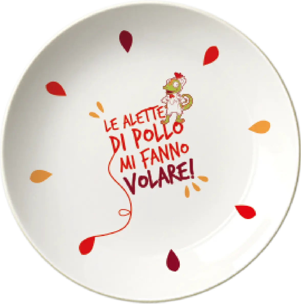 piatto le alette di pollo mi fanno volare